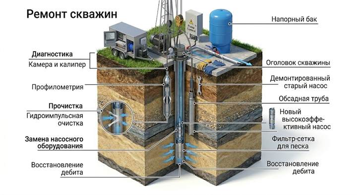 Ремонт скважин в Благовещенске